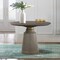 Armen Living Pinni Gray Concrete Round Dining Table with Bronze Painted Accent LCSPDICC - alternate 6